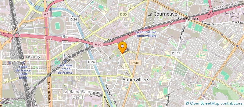 localisation de l'entreprise SETRALAH  AUBERVILLIERS