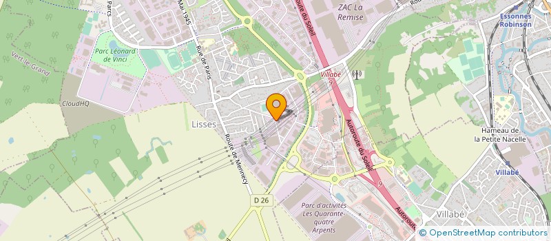 localisation de l'entreprise SETRALOC à LISSES