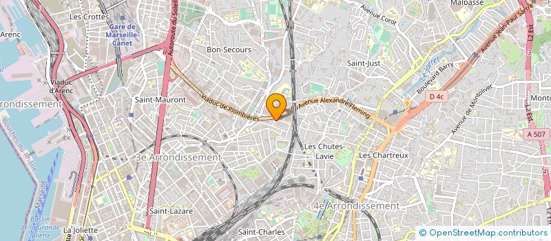 localisation de l'entreprise SETREL à MARSEILLE