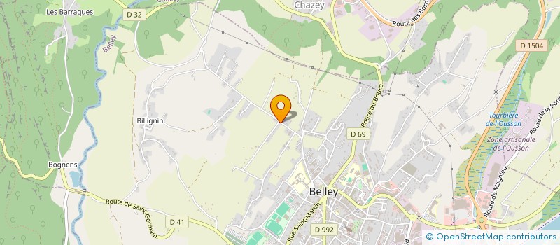 localisation de l'entreprise SETRI à BELLEY