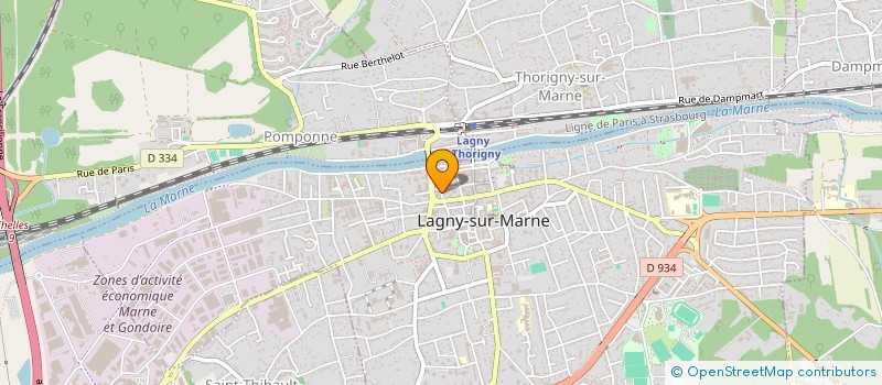 localisation de l'entreprise SETRINHA à LAGNY-SUR-MARNE