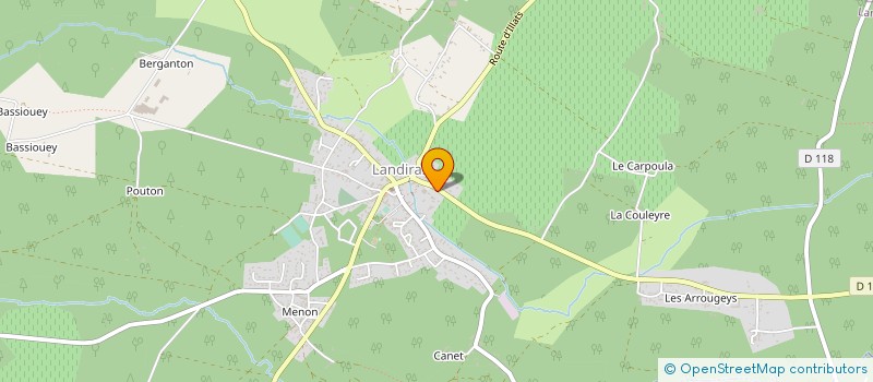 localisation de l'entreprise SETROMA à LANDIRAS