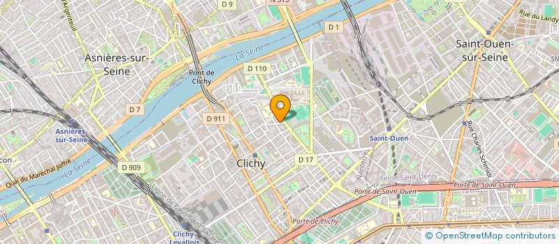 localisation de l'entreprise SETSERV à CLICHY