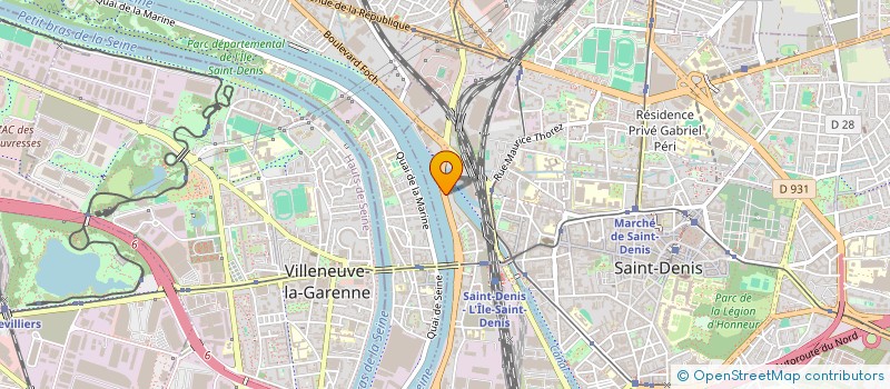 localisation de l'entreprise SETSYS à SAINT-DENIS