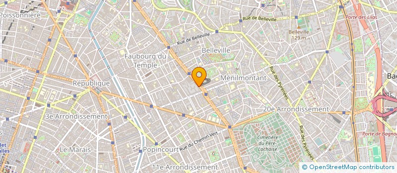 localisation de l'entreprise SETTE COLLI à PARIS