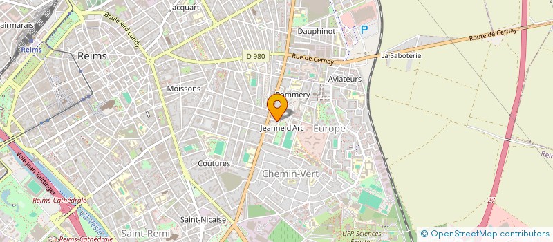 localisation de l'entreprise SETTI TRANSPORT à REIMS