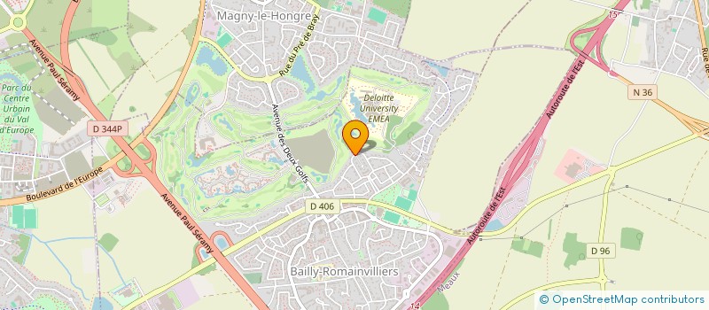 localisation de l'entreprise SETTLE  BAILLY-ROMAINVILLIERS