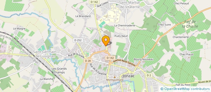 localisation de l'entreprise SEUGNE DISTRIBUTION à JONZAC