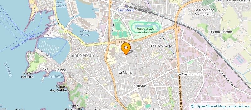 localisation de l'entreprise SEUL(E) EN SCENE  SAINT-MALO