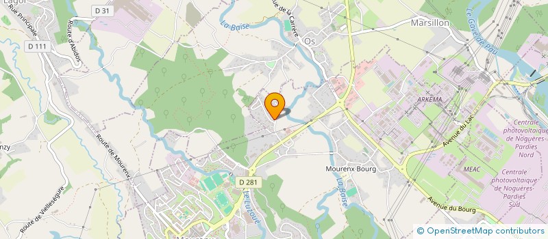 localisation de l'entreprise SEUP (SOCIETE D'EXPLOITATION DES UTILITES DE PARDIES)  PARDIES