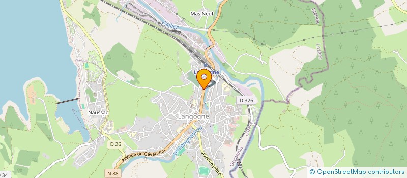 localisation de l'entreprise SEUZARET  LANGOGNE