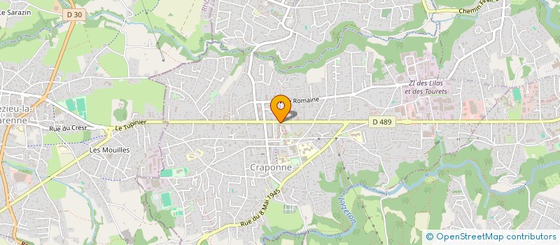 localisation de l'entreprise SEV  CRAPONNE