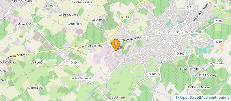 localisation de l'entreprise SEV 44 T  LE LOROUX-BOTTEREAU