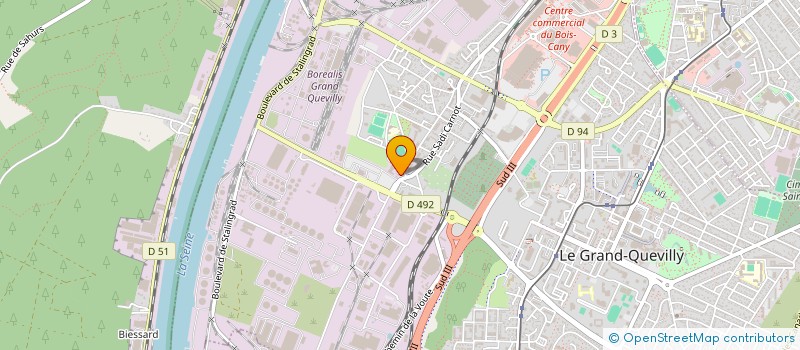 localisation de l'entreprise SEV à LE GRAND-QUEVILLY