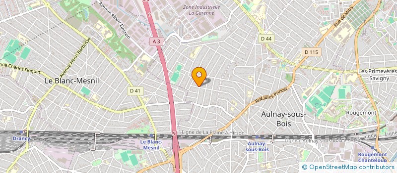 localisation de l'entreprise SEV à AULNAY-SOUS-BOIS