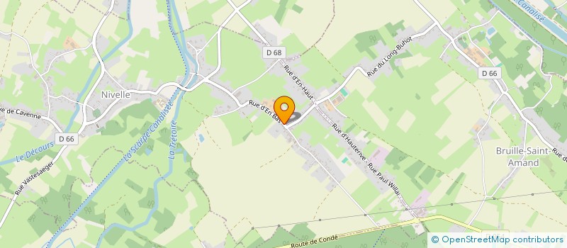 localisation de l'entreprise SEV  NIVELLE