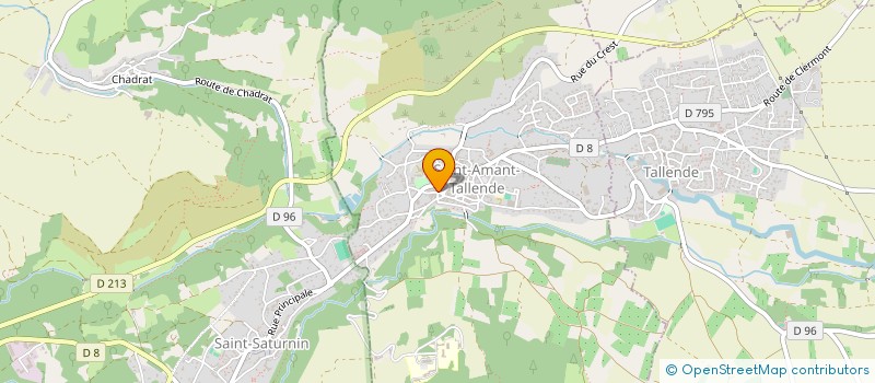 localisation de l'entreprise SEV BIEN ETRE 63  SAINT-AMANT-TALLENDE