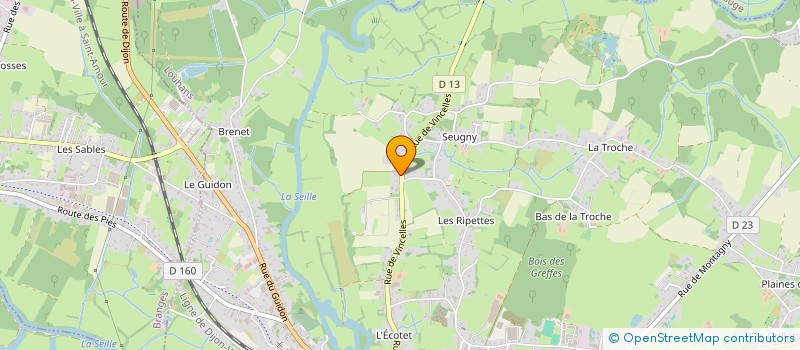 localisation de l'entreprise SEV ET ROM à LOUHANS
