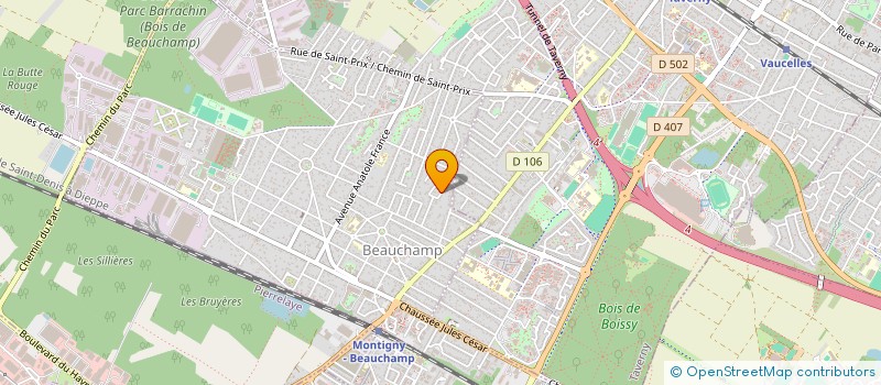 localisation de l'entreprise SEV'SERVICES  BEAUCHAMP