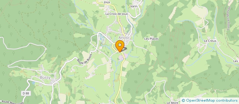 localisation de l'entreprise SEV - SYLVICULTURES ET ESPACES VERTS  ANOST