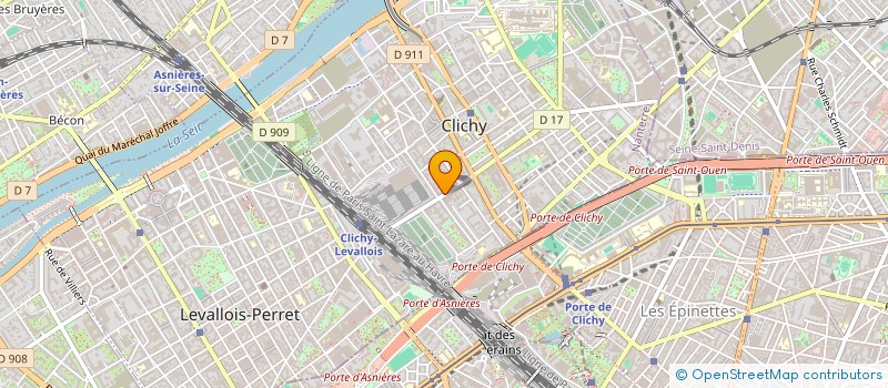 localisation de l'entreprise SEVA à CLICHY