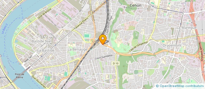 localisation de l'entreprise SEVA  CENON