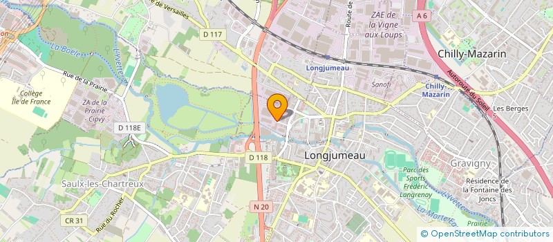 localisation de l'entreprise SEVA EVENTS à LONGJUMEAU