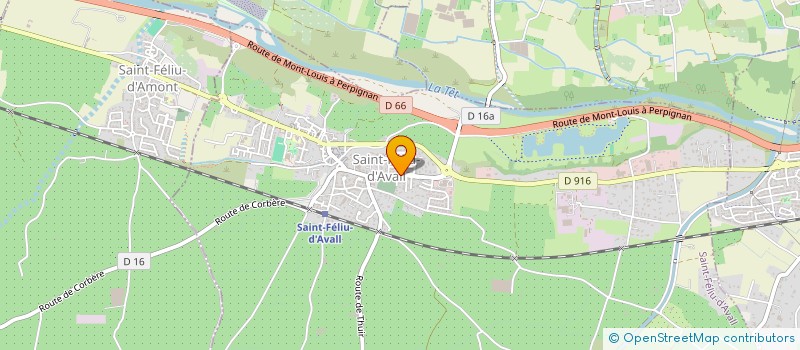 localisation de l'entreprise SEVA-FRUITS  SAINT-FELIU-D'AVALL