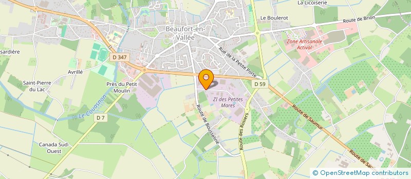 localisation de l'entreprise SEVA NOUVELLE à BEAUFORT-EN-ANJOU