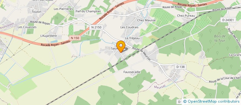 localisation de l'entreprise SEVABA RENAUD  SAINT-ROMAIN-DE-BENET