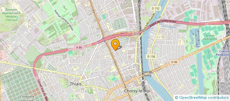 localisation de l'entreprise SEVADATA à CHOISY-LE-ROI