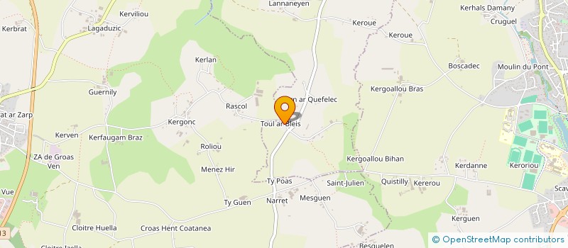 localisation de l'entreprise SEVAER JOAN  PLOUVIEN