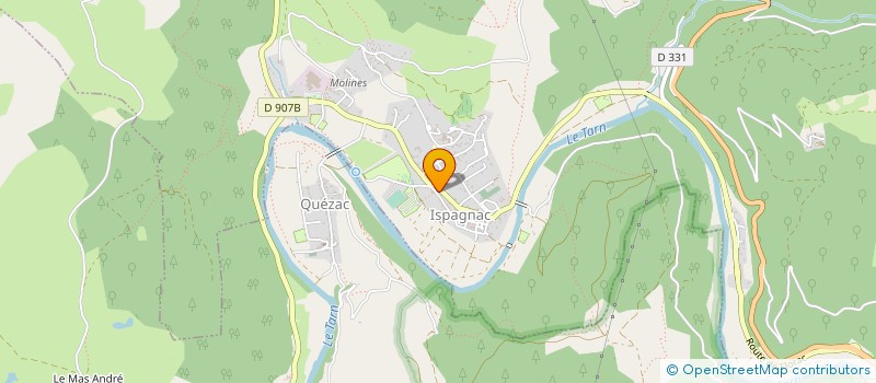 localisation de l'entreprise SEVAJOL  ISPAGNAC