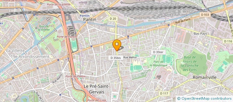 localisation de l'entreprise SEVAL à PANTIN