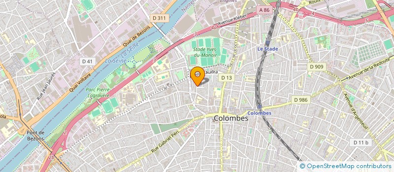 localisation de l'entreprise SEVAL à COLOMBES