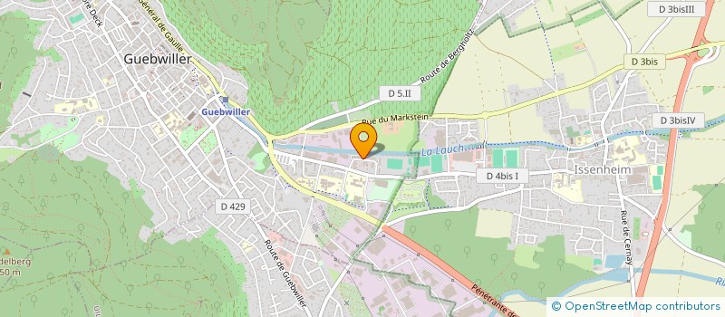 localisation de l'entreprise SEVAL CHAUFFAGE  GUEBWILLER