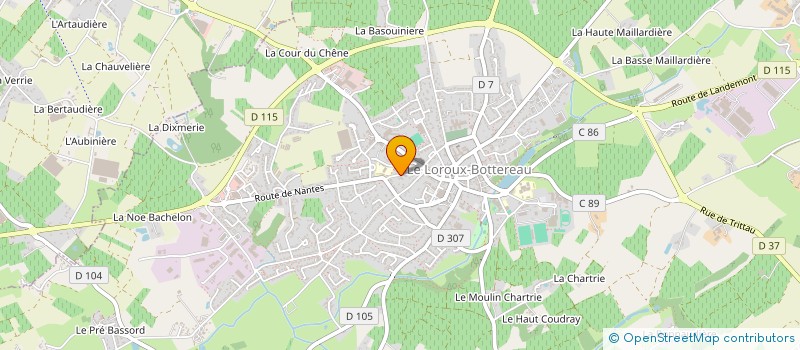 localisation de l'entreprise SEVALOZONI  LE LOROUX-BOTTEREAU