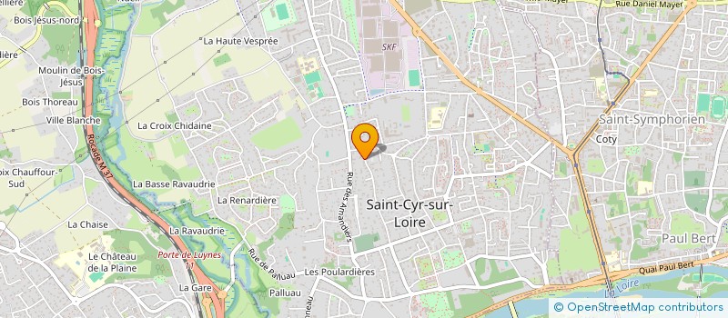 localisation de l'entreprise SEVANA  SAINT-CYR-SUR-LOIRE