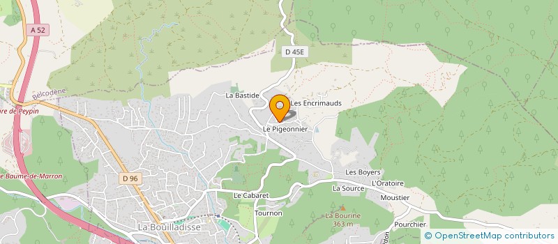 localisation de l'entreprise SEVASS  LA BOUILLADISSE