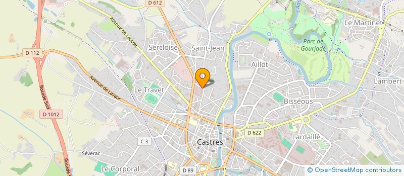 localisation de l'entreprise SEVDB SOCIETE D'EXPLOITATION ET DE VALORISATION DES BOIS à CASTRES