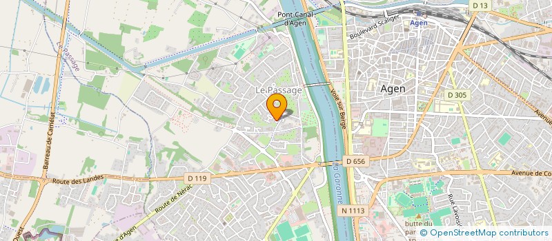 localisation de l'entreprise SEVE  LE PASSAGE