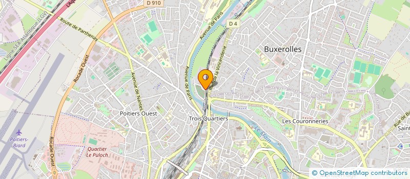 localisation de l'entreprise SEVE  POITIERS