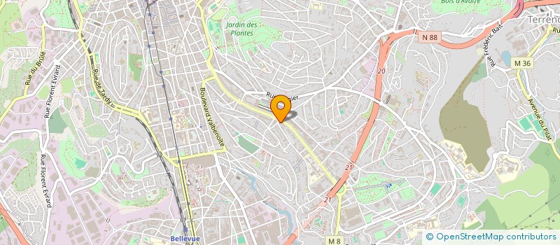 localisation de l'entreprise SEVE  SAINT-ETIENNE