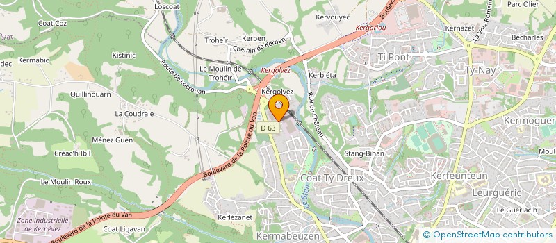 localisation de l'entreprise SEVE ELAGAGE à QUIMPER