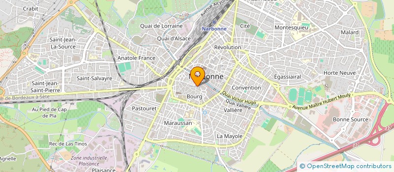localisation de l'entreprise SEVE INSTITUT  NARBONNE