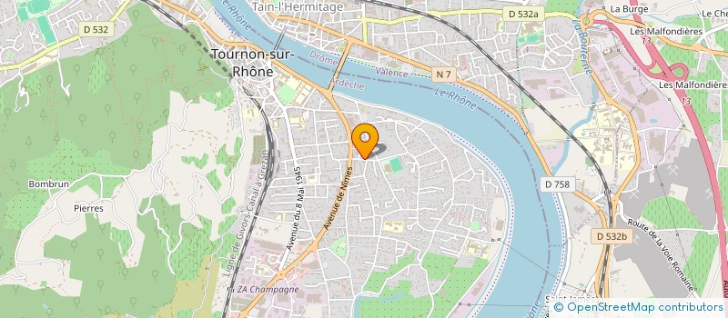 localisation de l'entreprise SEVE SHIATSU EQUILIBRE DE VIE ENERGIE à TOURNON-SUR-RHONE