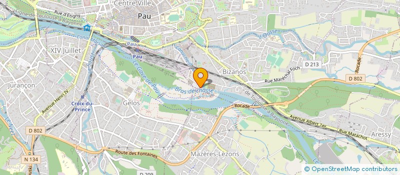 localisation de l'entreprise SEVE - STADE D'EAUX VIVES EXPLOITATION  SERRES-MORLAAS