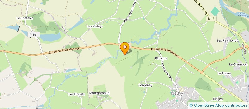 localisation de l'entreprise SEVE-STRUCTURE ENGAGEE POUR LE VIVANT ET L'ENVIRONNEMENT  NEUVY