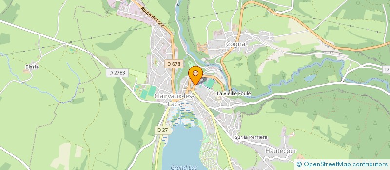 localisation de l'entreprise SEVEN à CLAIRVAUX-LES-LACS