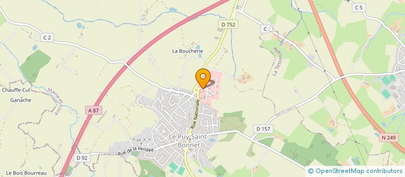 localisation de l'entreprise SEVEN à CHOLET
